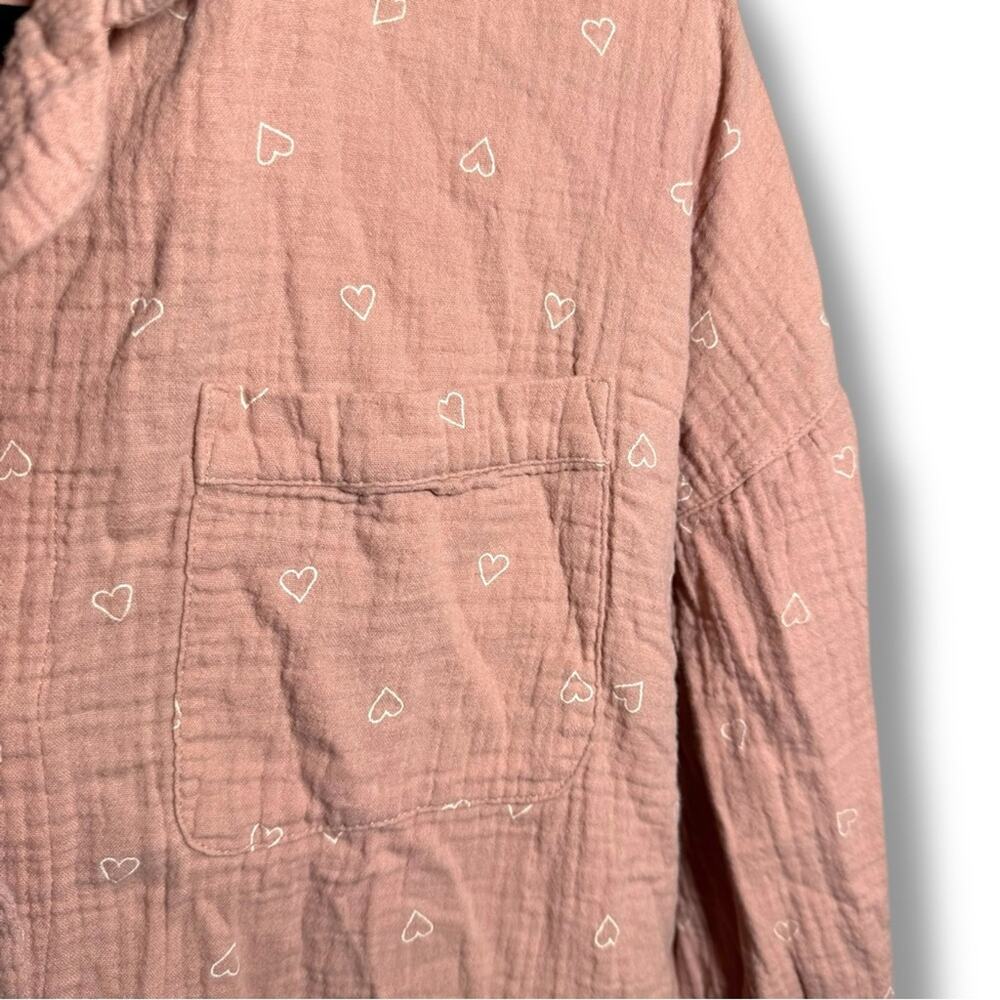 Madewell Lightestspun Double Gauze Heart Pajama Top - Picture 3 of 6